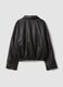 Brown padded viscose-blend jacket with zip and oversized fit_2
