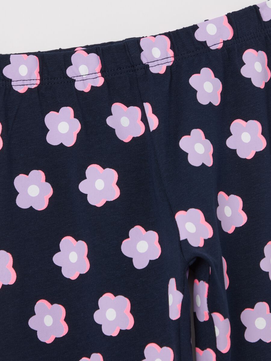 Printed stretch cotton leggings_2
