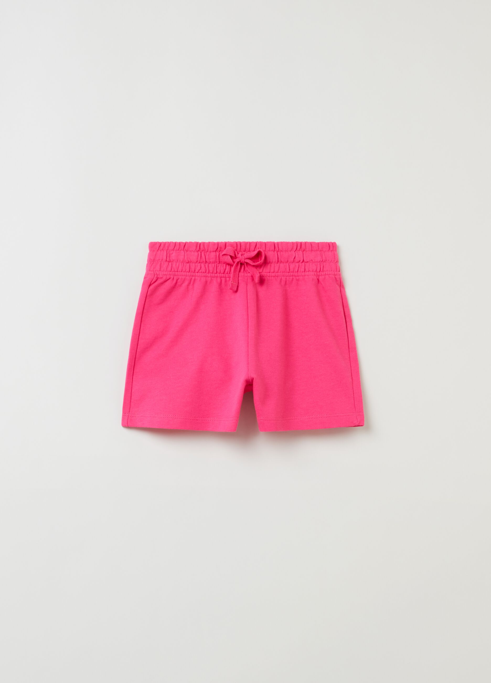 Shorts in French Terry con coulisse