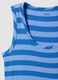 Blue striped stretch viscose tank top_1
