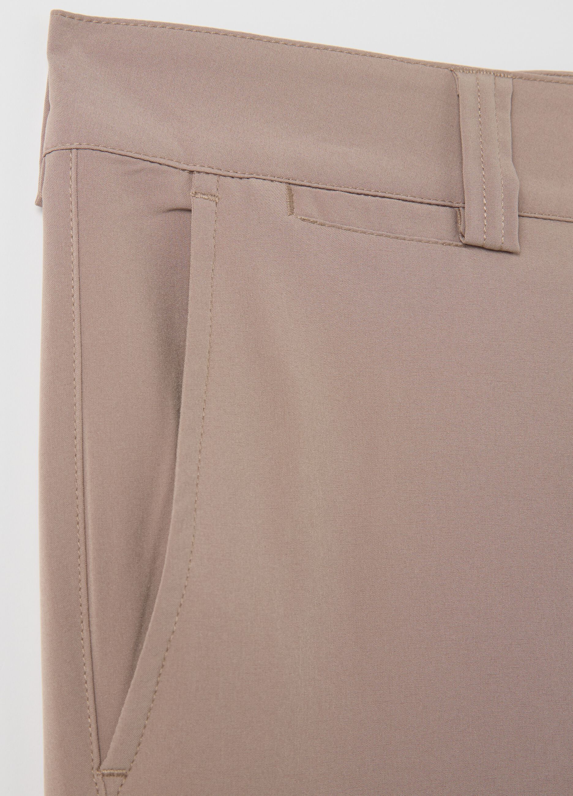 Beige Stretch Fabric Boxer Shorts Milk+Hero