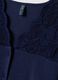 Maglia pigiama blu con scollo a V in cotone, lyocell e lana elasticizzata_5