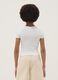 Girls&rsquo; white pure cotton slim-fit T-shirt with dog print_1