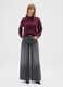 Purple Cotton Turtleneck Sweater_0