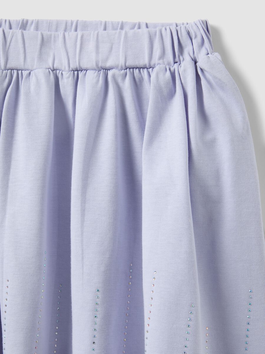 Set in cotone elasticizzato multicolor da bambina con stampa Frozen_3