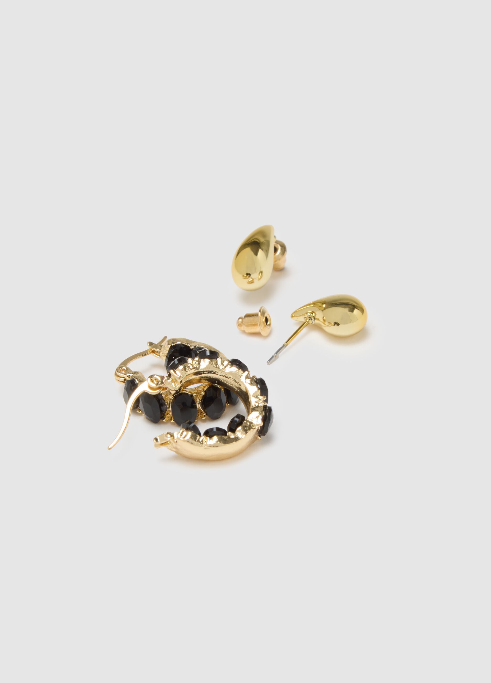 Multicolour Steel Earrings Set