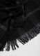 Black checkered cotton blend scarf_2