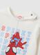 White pure cotton regular fit kids' t-shirt with print_2