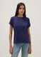 Blue short-sleeve stretch viscose T-shirt_2