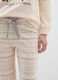 Beige fleece Christmas pyjamas, regular fit with print_3