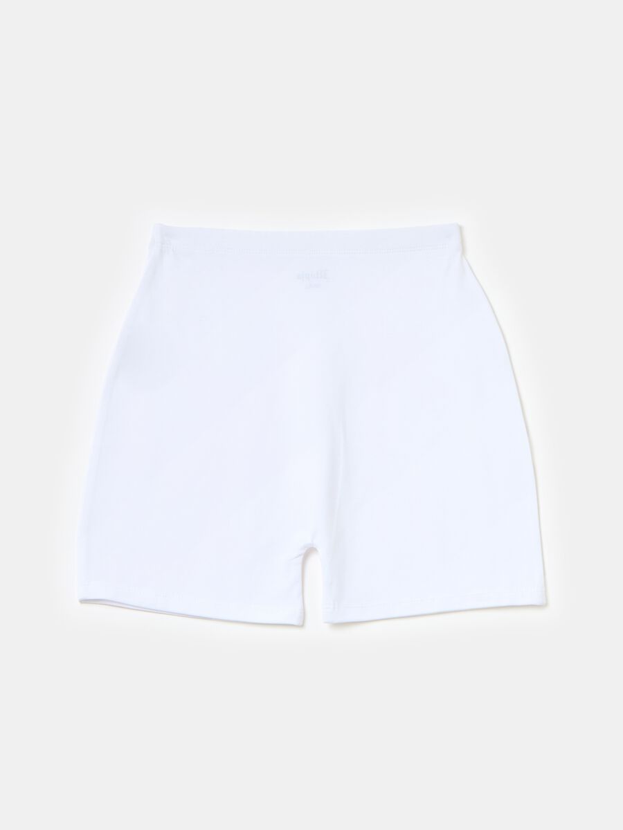 Biker Shorts White_5
