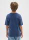 Children's T-shirt in pure blue cotton with regular fit_1