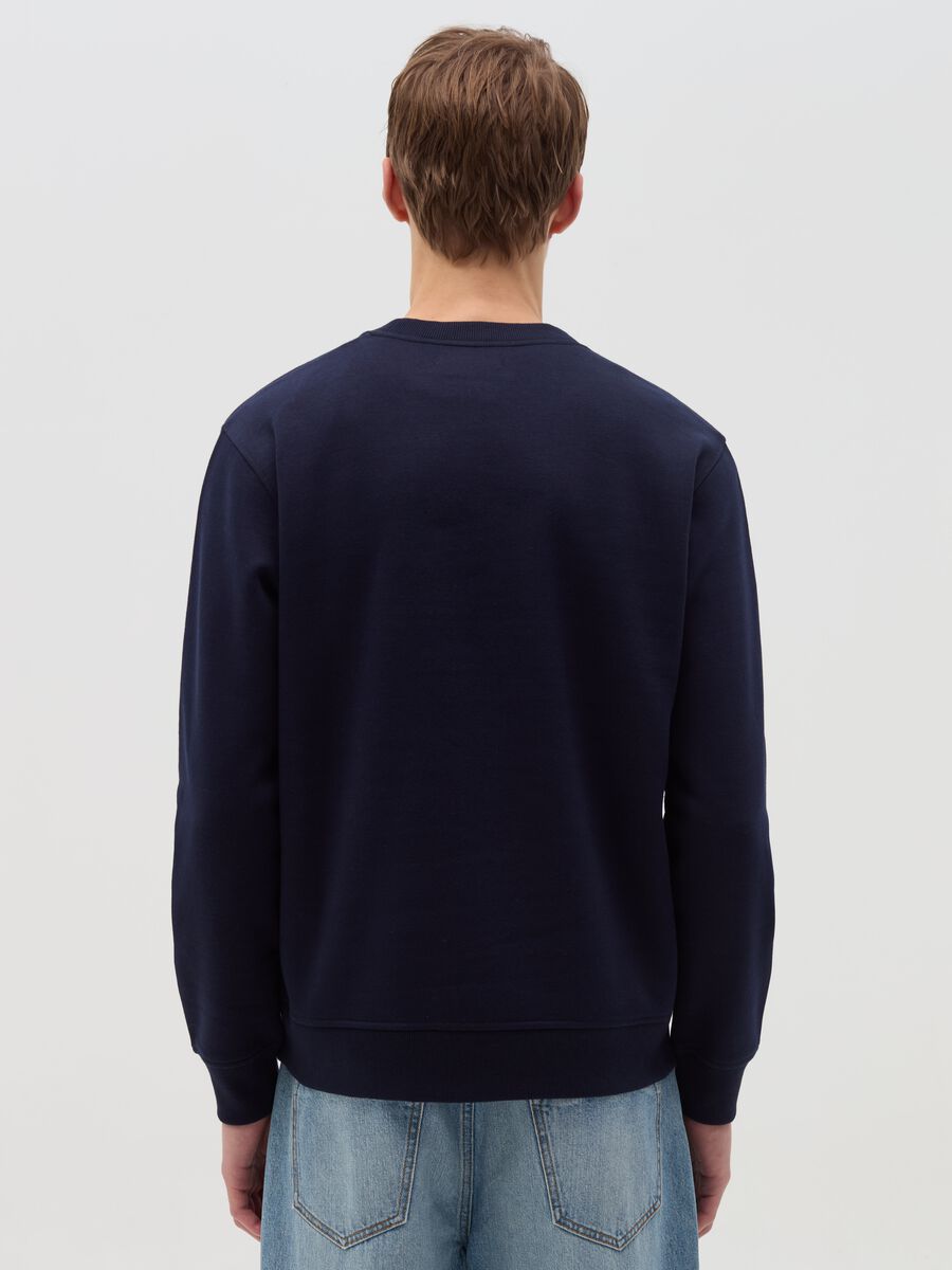 Sweatshirt with Father Christmas deejay print and round neck_3