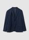 Regular fit blue viscose blend suit_0