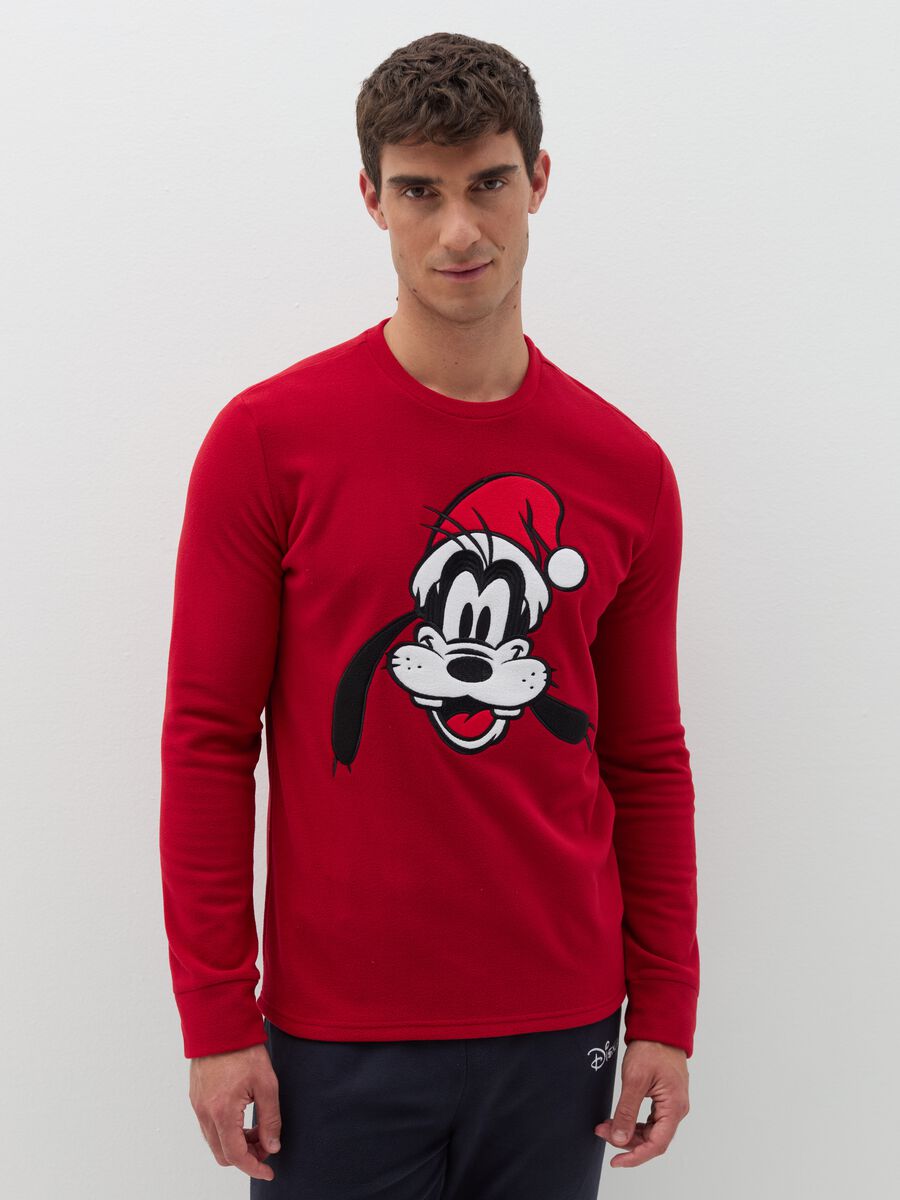 Fleece pyjamas with Pluto embroidery_1