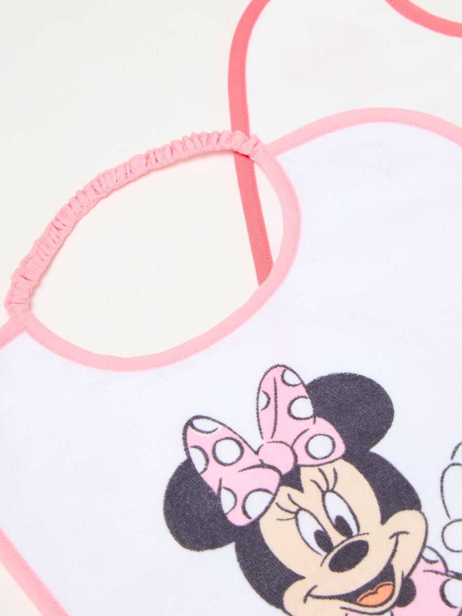 Two-pack bibs with PEVA backing and Minnie Mouse print_1