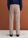Pantaloni beige in cotone elasticizzato a coste regular fit_3