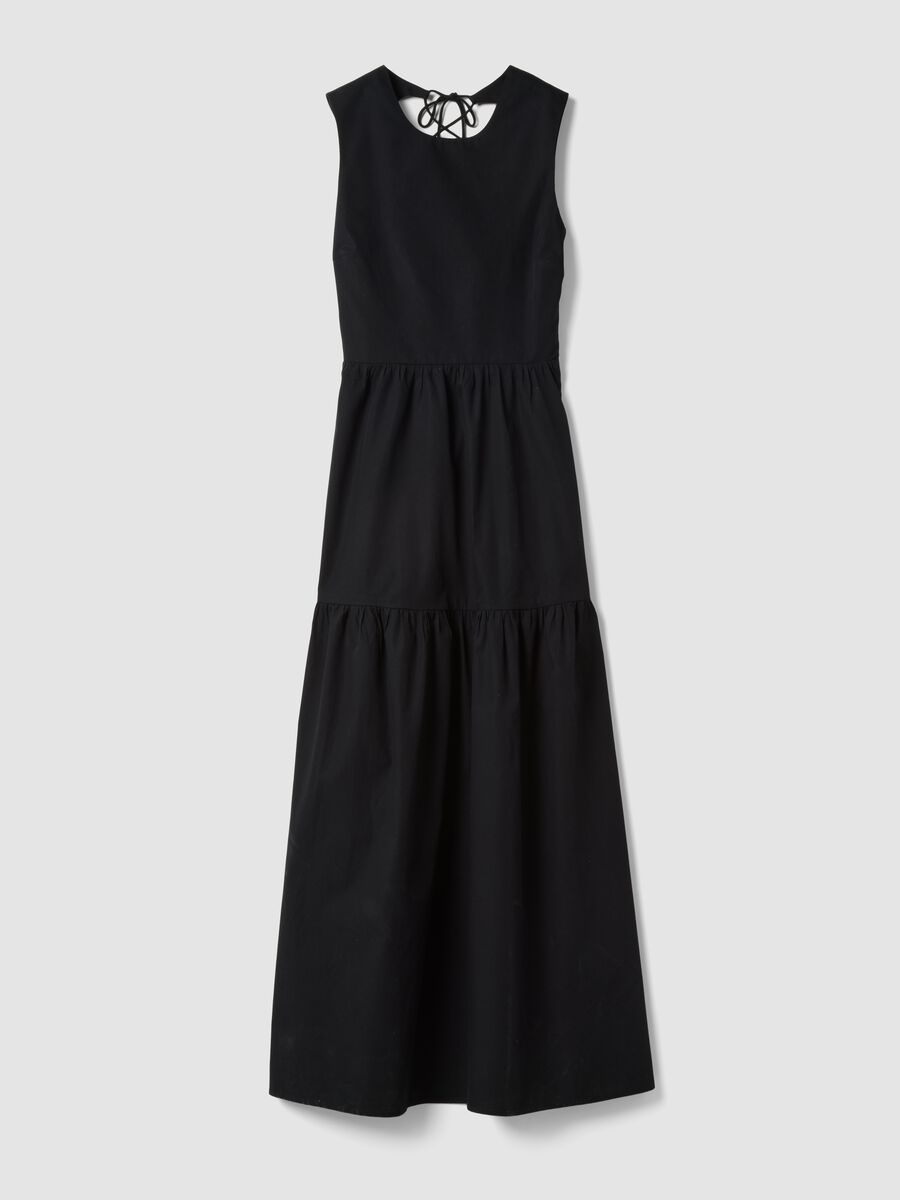 Black pure cotton maxi dress_4
