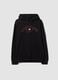 Black cotton-blend hoodie_0
