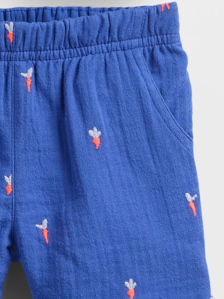 Summer set with blue t-shirt and blue shorts_2