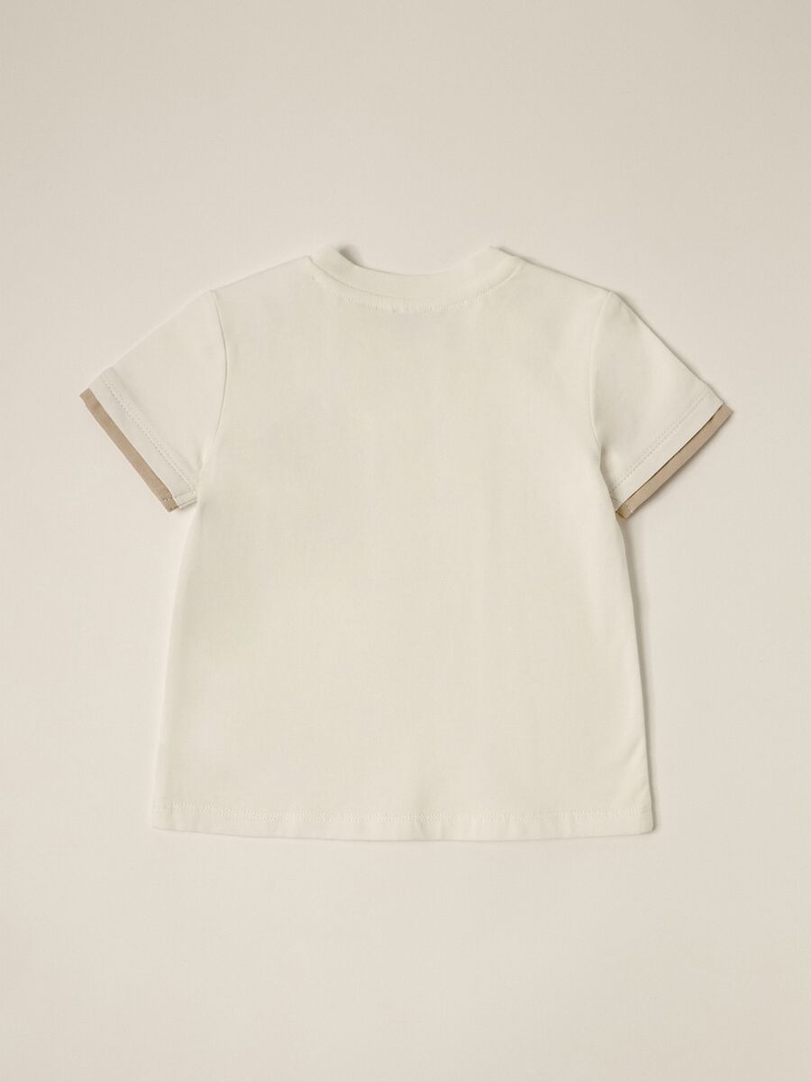 IANA newborn boy T-shirt in stretch cotton jersey_1