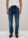 Blue pure cotton jeans regular fit_1