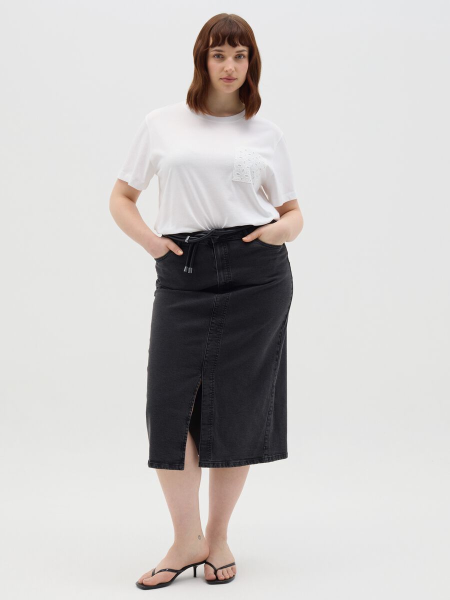 Mya White Pure Cotton T-shirt_1