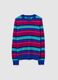 Pure wool jumper with blue and azure stripes, regular fit_4