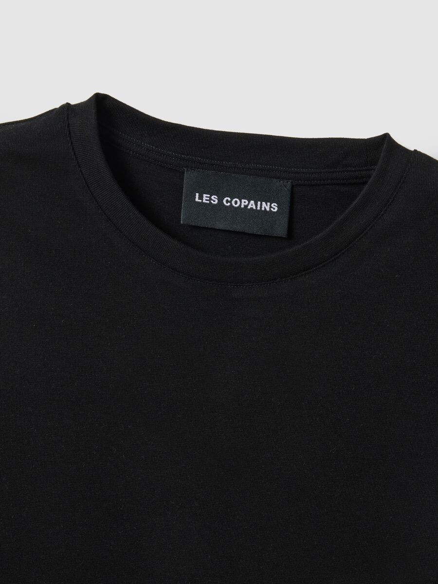 Black crew-neck long sleeve regular fit top_5