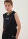 Black sporty V-neck vest_2