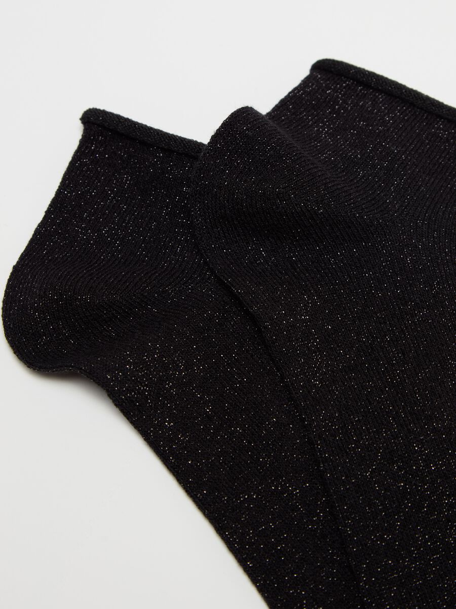 Five-pair pack stretch shoe liners with lurex_2
