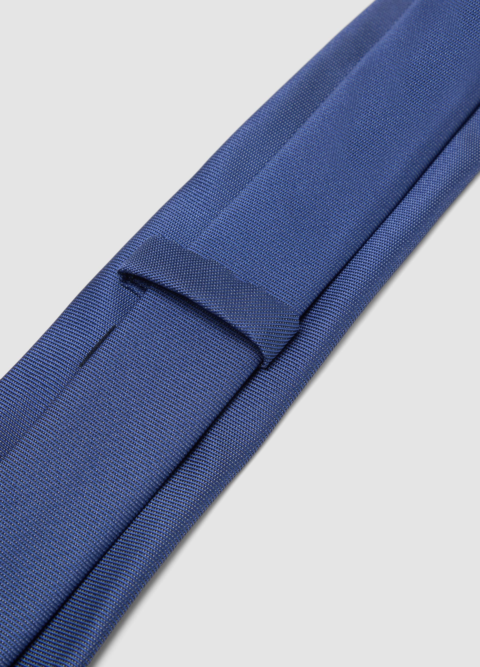 Blue tie, 7.5 cm blade
