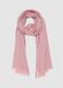 Light striped pink cotton blend scarf_0