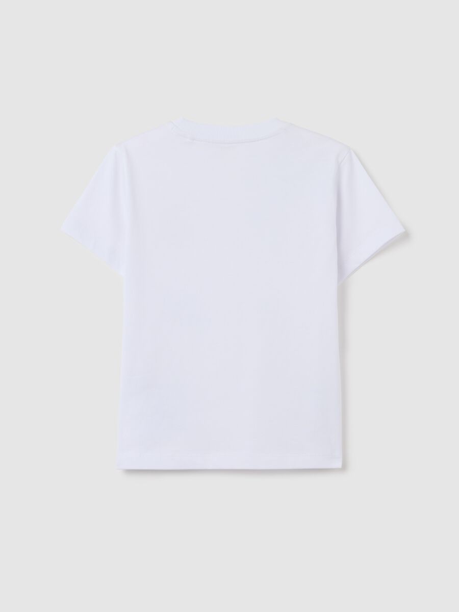 Kids white pure cotton T-shirt regular fit with Teen Titans Go print_1