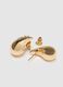 Gold earrings with sparkling details_2
