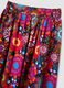 Multicolour midi skirt in pure cotton with elasticated waist_5