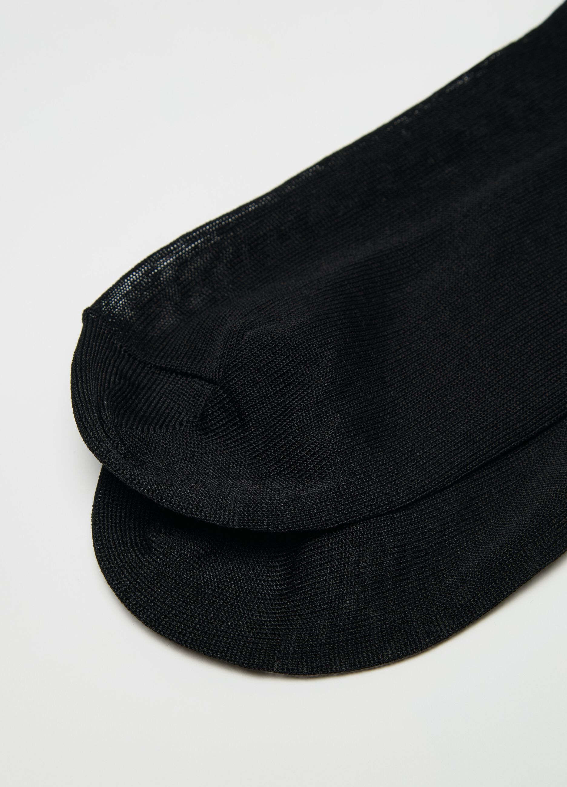 Three-pair pack long socks in Scottish yarn
