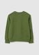 Children's Sweatshirt in Pure Green Cotton_1