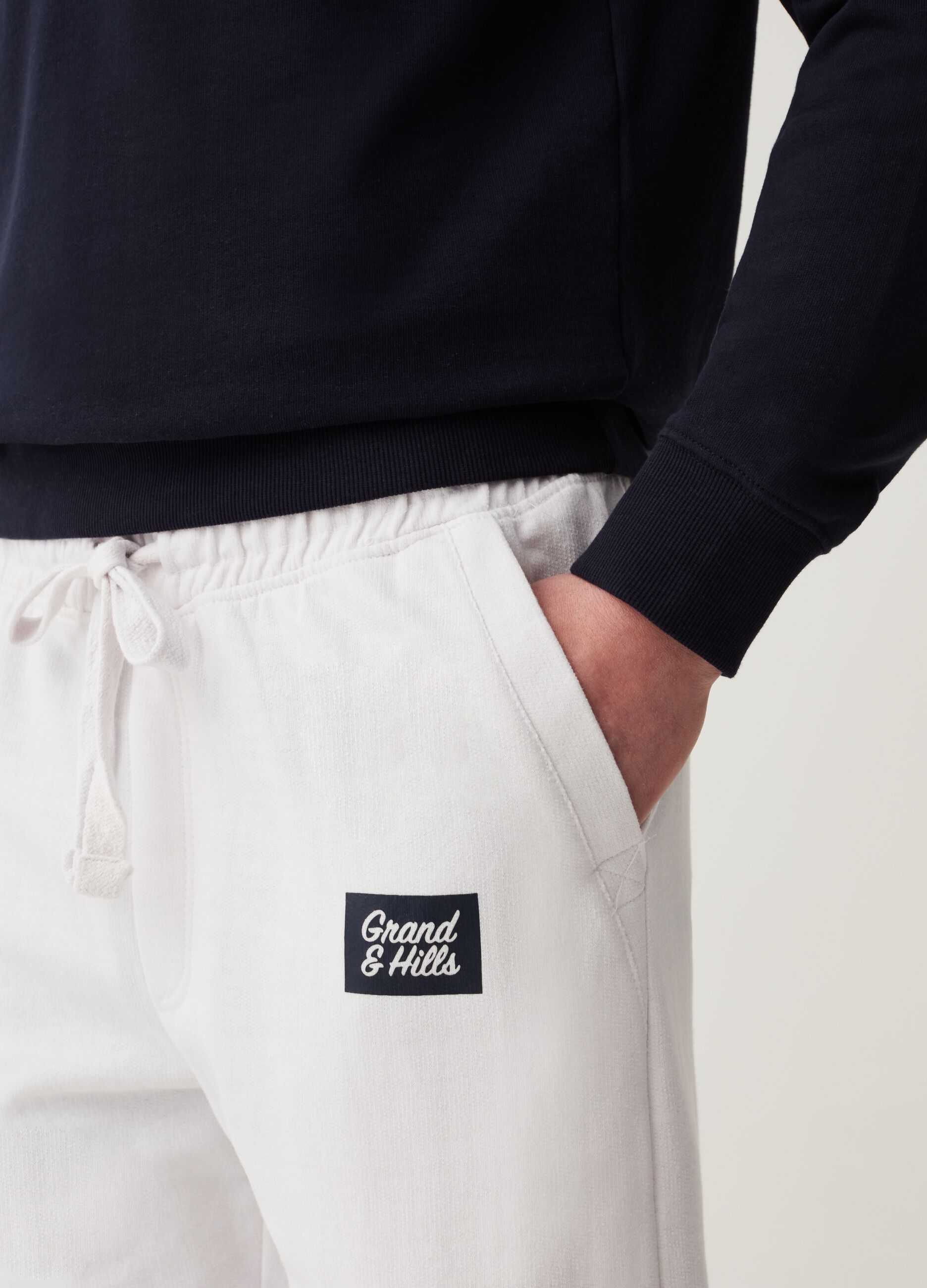 Joggers in felpa con stampa Grand&Hills_3