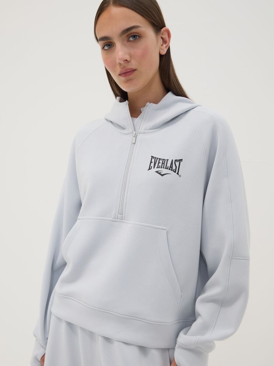 Grey stretch viscose jersey hoodie_2