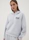 Grey stretch viscose jersey hoodie_2