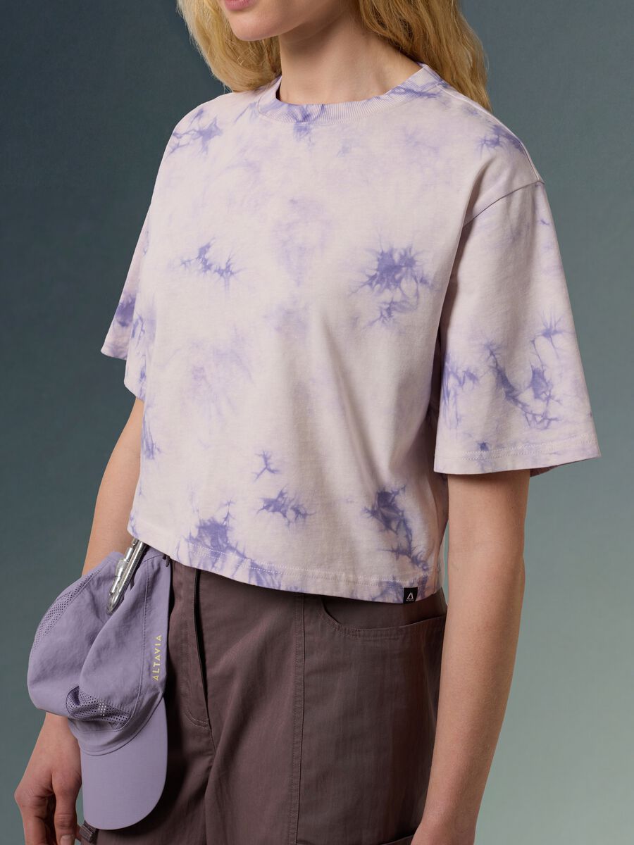 Cotton-hemp blend tie-dye effect T-shirt ALTAVIA WITH DEBORAH COMPAGNONI_2