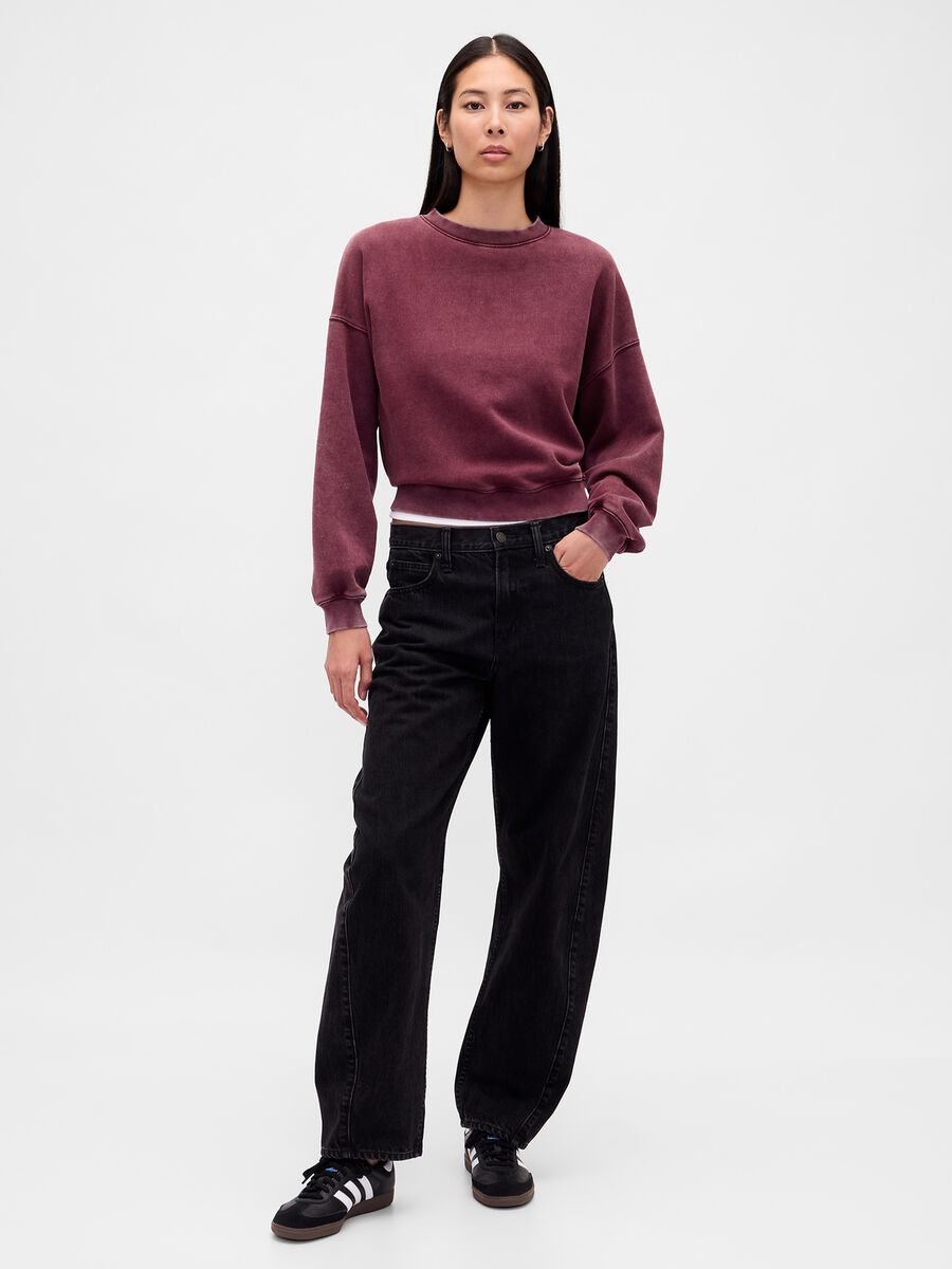 Purple Cotton Blend Sweatshirt_2