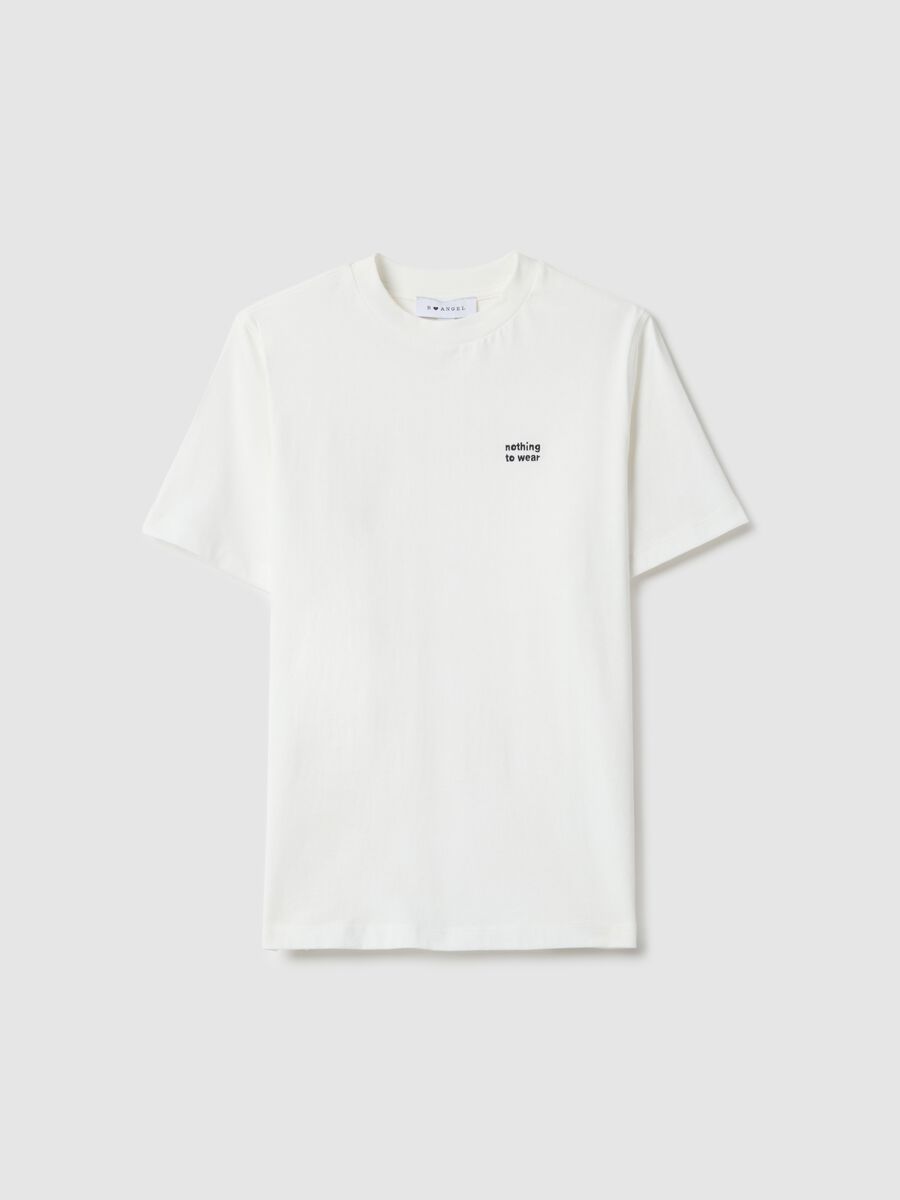 White Pure Cotton T-shirt Relaxed Fit_4