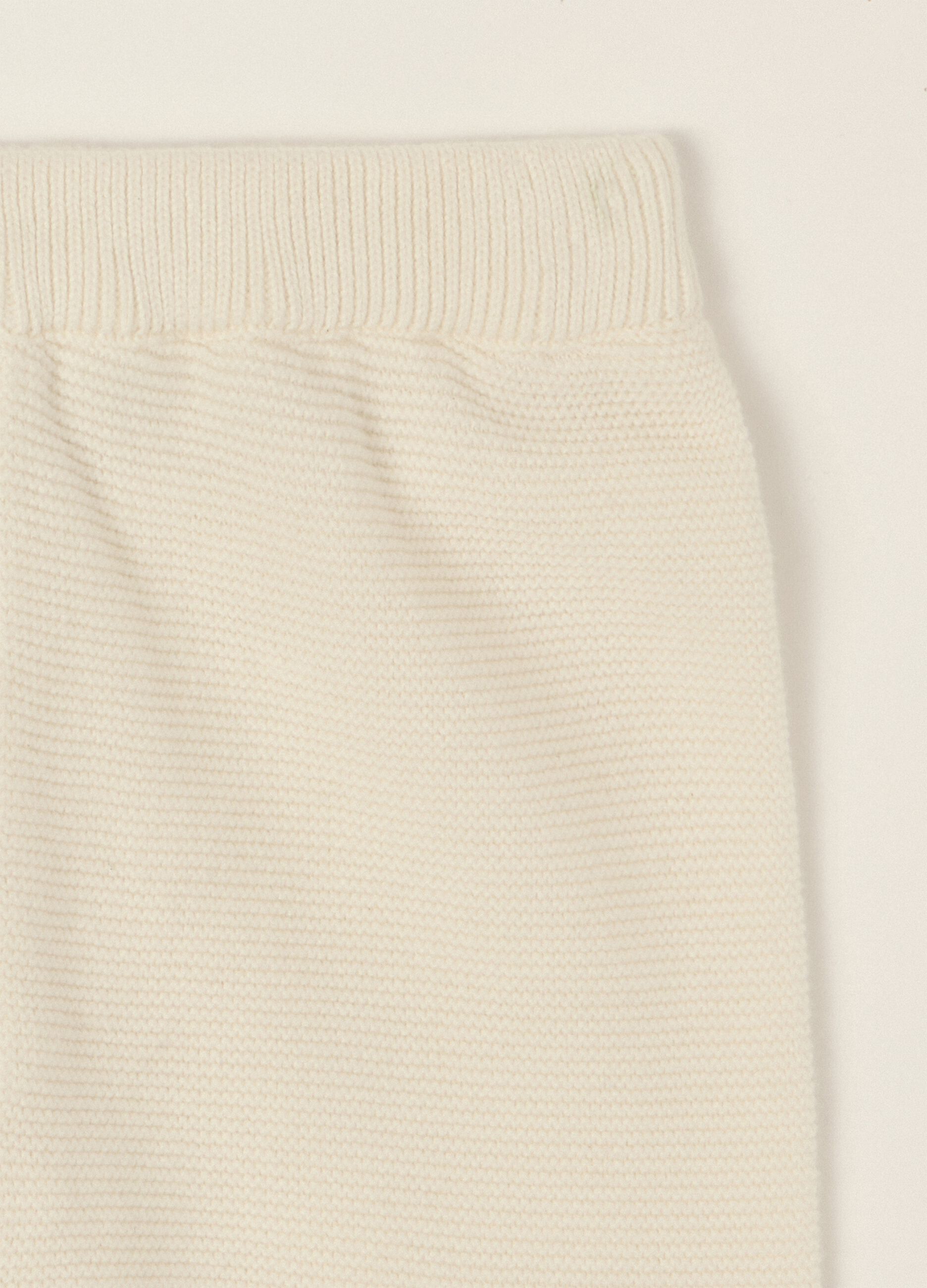 Beige pure cotton baby set with side fastening