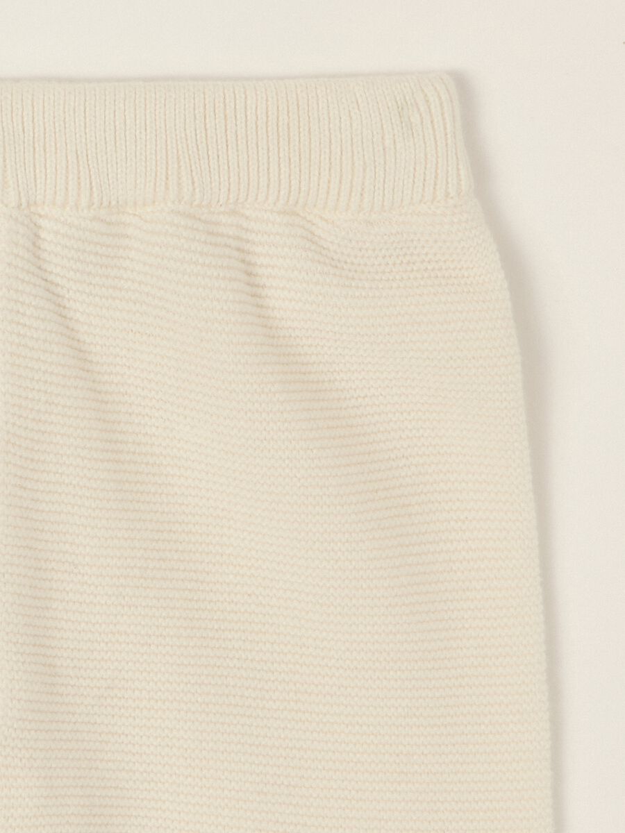 Beige pure cotton baby set with side fastening_2