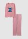 Pink striped regular fit pyjamas with Disney decoration_4