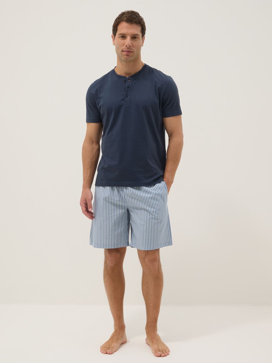 Multicolour pure cotton regular fit short pyjamas_0