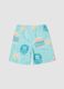 Blue boys&rsquo; swim shorts with all-over print_1