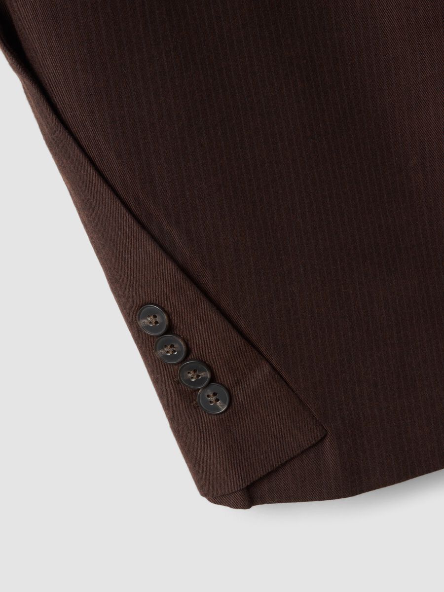 Pantaloni marroni in puro cotone barrel fit_5